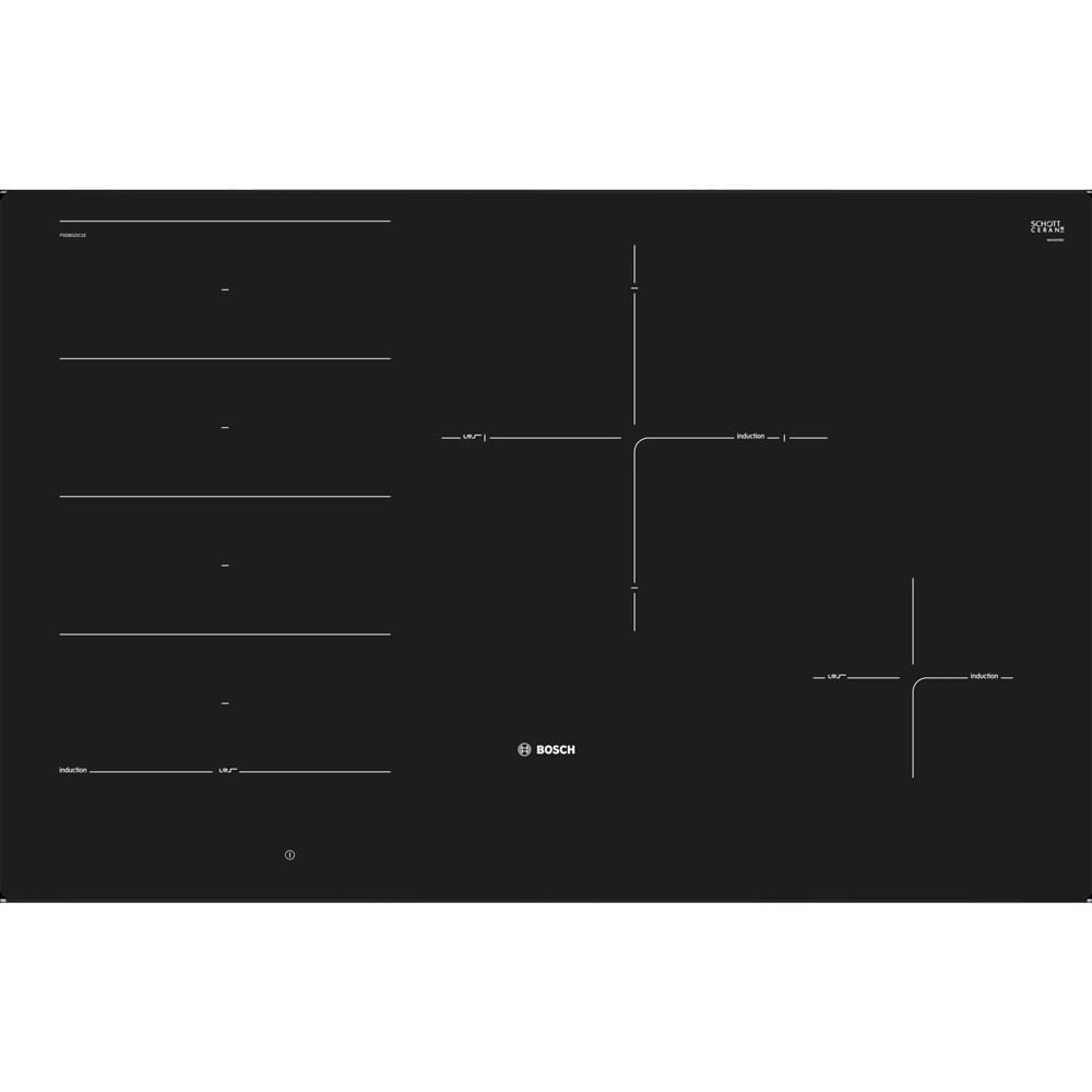 Bếp từ BOSCH serie 8 PXE801DC1E đa điểm 4 vùng nấu 7400W