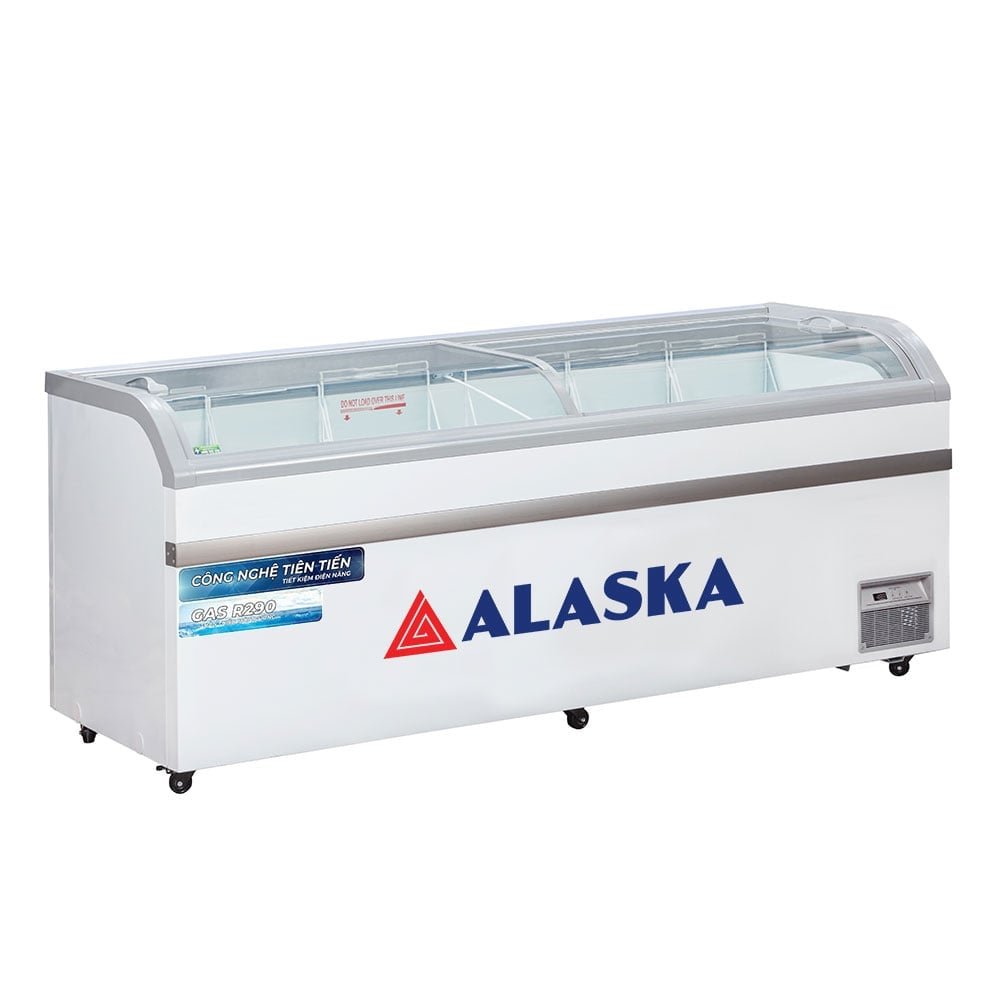 Tủ đông Alaska mặt kính cong KC-550CI