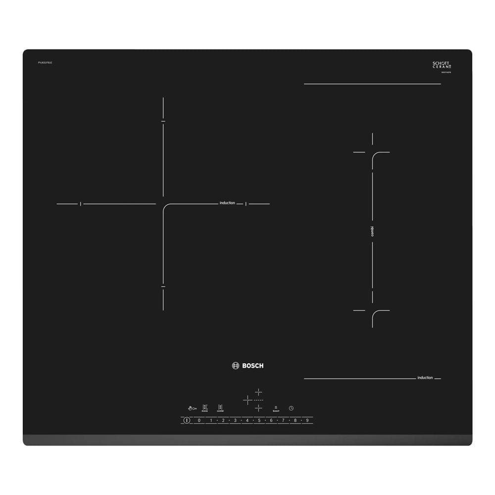 Bếp từ 3 vùng nấu lắp âm Bosch PVJ631FB1E