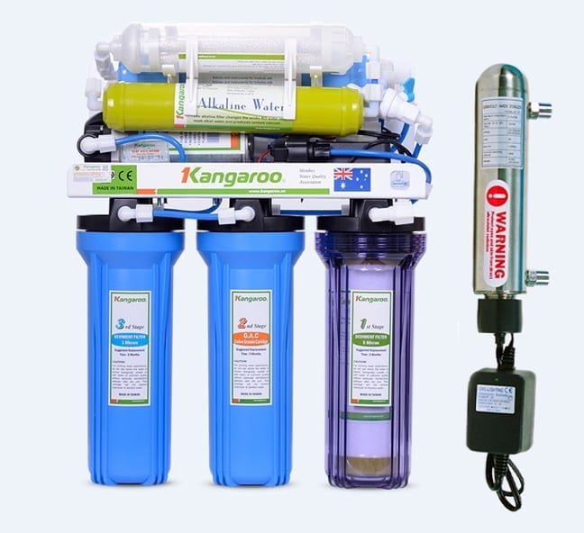 Máy lọc nước Kangaroo 7 lõi không vỏ tủ KG104A (dòng A - hút sâu)