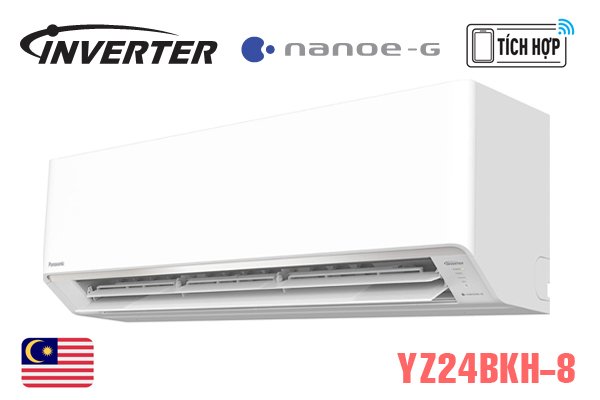 Điều hòa Panasonic 2 chiều Inverter 24.000 BTU CU/CS-YZ24BKH-8